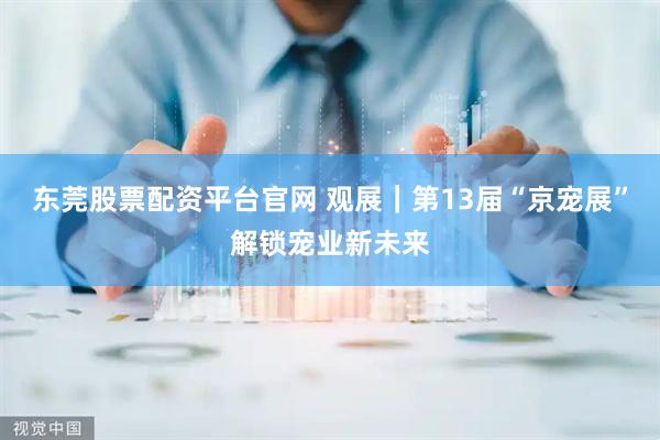东莞股票配资平台官网 观展｜第13届“京宠展”解锁宠业新未来